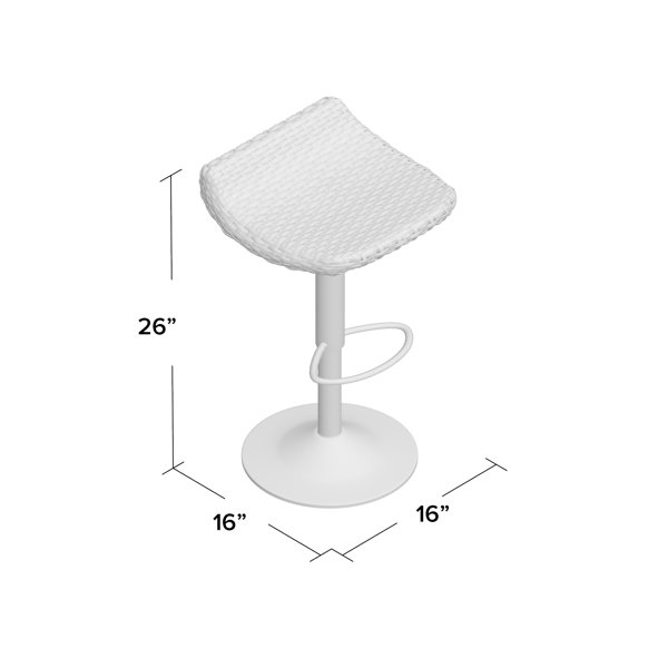 Wade Logan Castelli Patio Bar Stool & Reviews Wayfair